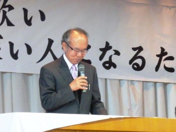 実行委員長　挨拶　栗原森人さん(松が峰教会)