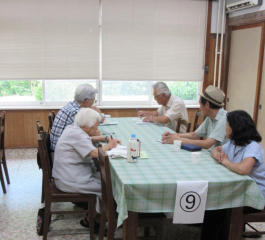 グループごとの分かち合い